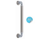 Λαβή εξώπορτας σειρά 175 Νίκελ ματ/Χρώμιο (Σε 2 διαστάσεις)