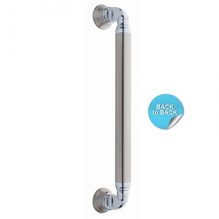 Λαβή εξώπορτας σειρά 175 Νίκελ ματ/Χρώμιο (Σε 2 διαστάσεις)