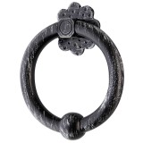 Ρόπτρα πόρτας ρουστίκ σειρά 205 σε Μαύρο πατίνα ασημί