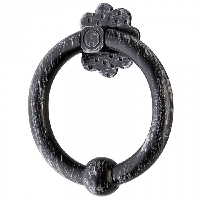 Ρόπτρα πόρτας ρουστίκ σειρά 205 σε Μαύρο πατίνα ασημί