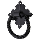 Ρόπτρα πόρτας ρουστίκ σειρά 207 σε Μαύρο χρώμα