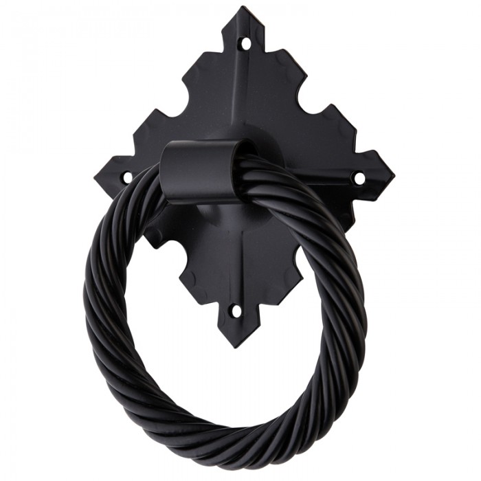 Ρόπτρα πόρτας ρουστίκ σειρά 207 σε Μαύρο χρώμα