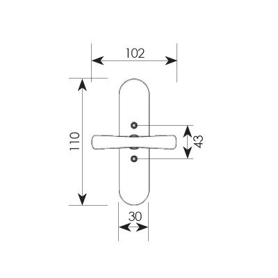 Πόμολο παραθύρου με χειρολαβή 2361 Νίκελ ματ