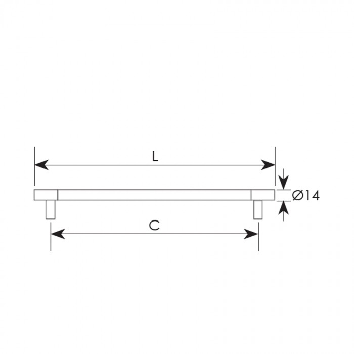 Λαβές επίπλων σειρά 28 Όρο ματ / Όρο