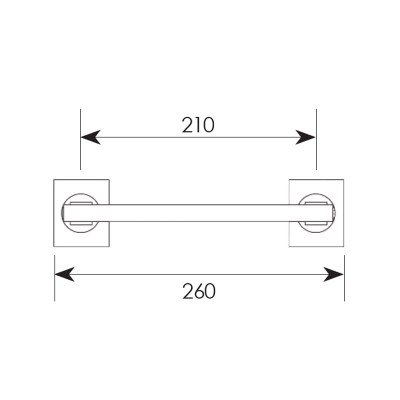 Λαβή εξώπορτας σειρά 346 Μήκος 21cm Νίκελ ματ /Χρώμιο