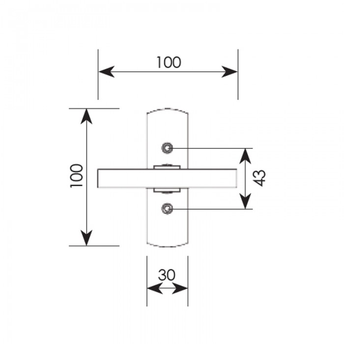 Πόμολο παραθύρου με χειρολαβή 346 Νίκελ ματ / Χρώμιο