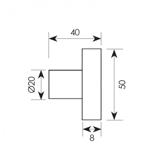 Μπούλ εξώθυρας (2Τεμάχια Ζεύγος) σειρά 384  MINI σε Νίκελ ματ 5 cm