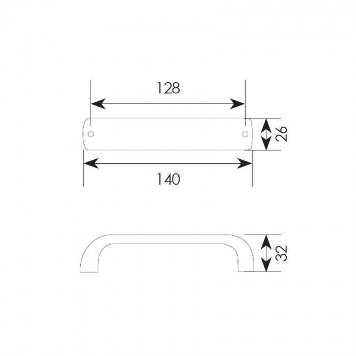 Λαβές επίπλων σειρά 49/128  Μπρονζέ