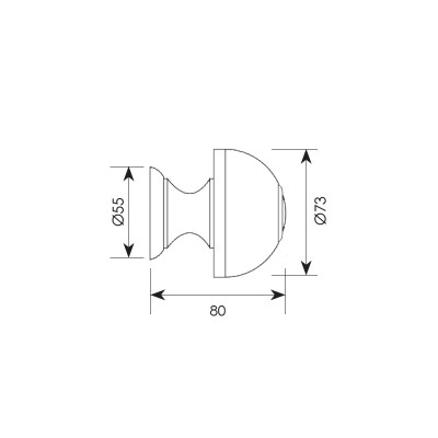 Μπούλ εξώθυρας σειρά 66 σε Μπρονζέ / Όρο