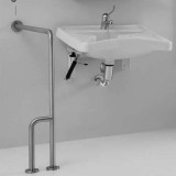 ΜΠΑΡΑ ΤΟΙΧΟΥ-ΔΑΠΕΔΟΥ 80x87,7Y AMEA INOX MAT 530-G56-JCS-38