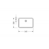 Νιπτήρας μπάνιου Serel 0561-300 56 x 37.5 cm