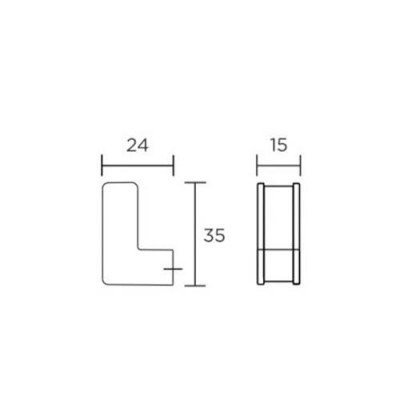 Πόμολα Επίπλων Convex 1047 σε Χρώμιο-Λευκό