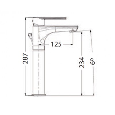 Μπαταρία νιπτήρος Eurorama Klint 142310P-100
