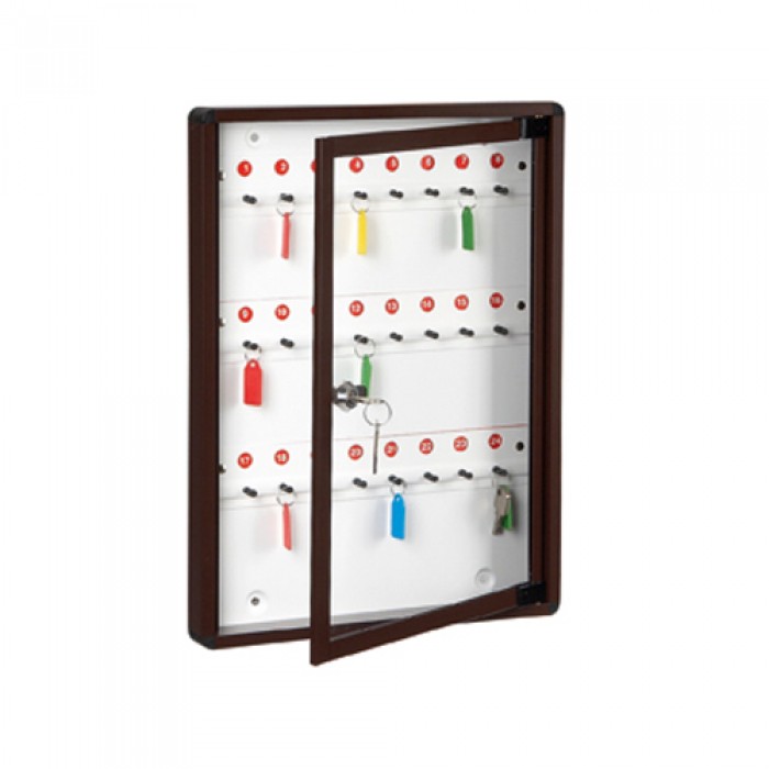 Κλειδοθήκη με 24 Θέσεις Κλειδιών 40x30x3cm Viometal 1524 Λευκή