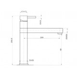 ΜΠΑΤΑΡΙΑ ΚΟΥΖΙΝΑΣ Inox Quadra 5521 BP8-65-55