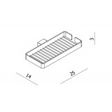 Σαπουνοσπογγοθήκη Langberger 280 series 21280 - 60B  χρώμιο