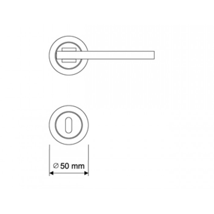 Πόμολα πόρτας χειρολαβή με ροζέτα art 103