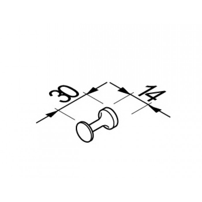 Άγκιστρο Μονό 3cm Geesa Chrome 2801