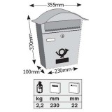 Γραμματοκιβώτιο Λευκό Βιέννη 5001