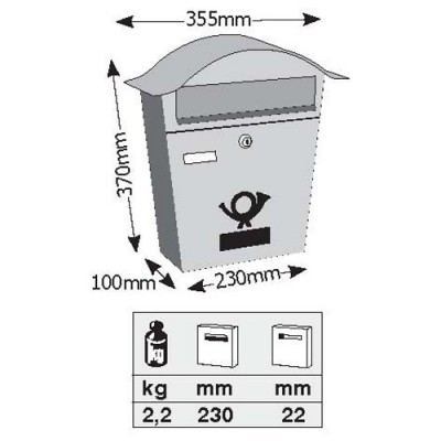 Γραμματοκιβώτιο Κυπαρισσί Βιέννη 5001