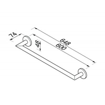 Πετσετοκρεμάστρα Geesa Nemox 6507/60-110 inox