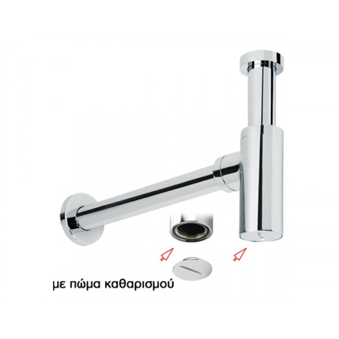 Σιφώνι νιπτήρος Eurorama R0262-100 Χρώμιο