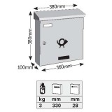 Γραμματοκιβώτιο Λευκό Λονδίνο 9001