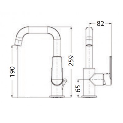 Μπαταρία Νιπτήρος Eurorama Klint 142333-100