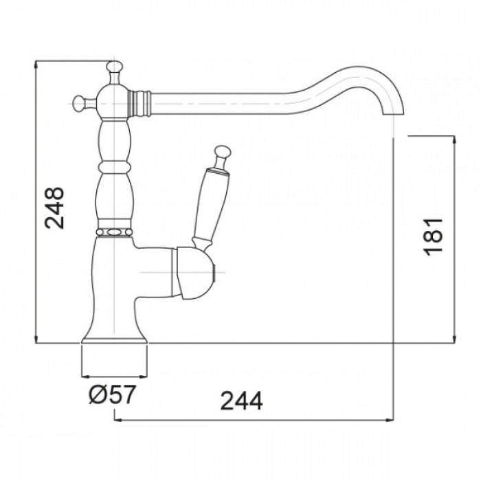 Μπαταρία κουζίνας Bugnatese Oxford Bronze 6382-220