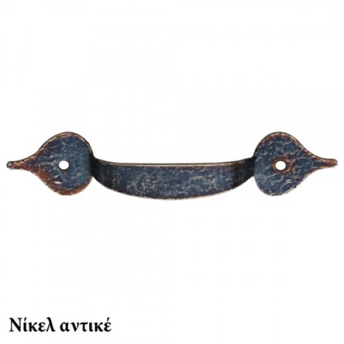 Λαβές επίπλων ρουστίκ σειρά 8 Μήκος 88mm Νίκελ αντικέ