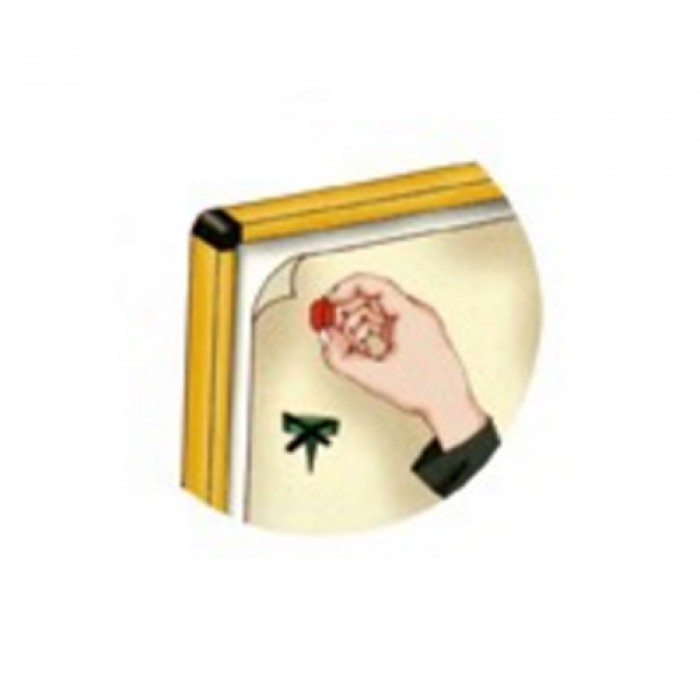 Πίνακας ανακοινώσεων 703 Μοντέλο 400mm x 300mm σε Λευκό