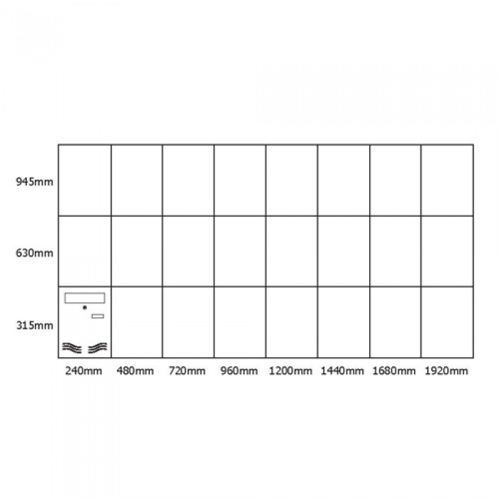 Γραμματοκιβώτιο Πολυκατοικίας 207 ΧΑΓΗ σε Λευκό