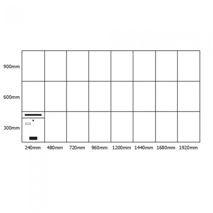 Γραμματοκιβώτιο Ασημί Βόννη 308