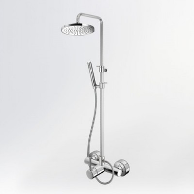 Στήλη ντους με Μπαταρία και κολώνα Σταθερού ύψους 117cm Eurorama Tonda 145066-100