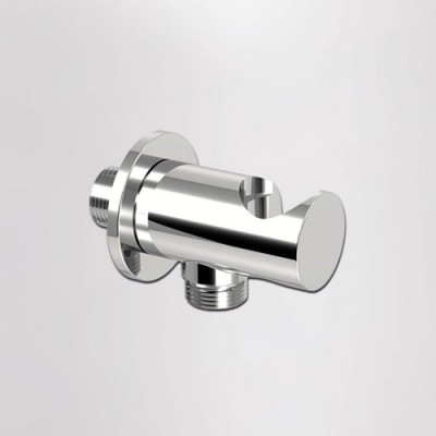 Επίτοιχη Παροχή Νερού Με Στήριγμα Τηλεφώνου Chrome Eurorama C10131-100