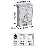 Γραμματοκιβώτιο Καφέ Ντεκόρ 310