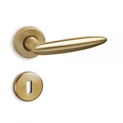 Πόμολα πόρτας χειρολαβή με ροζέτα C185 όρο ματ