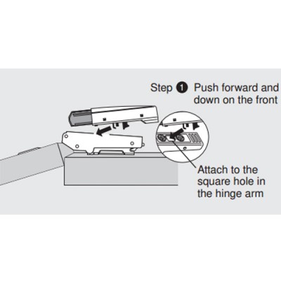 Φρένο 973A0500.01 κουμπωτό μόνο για μεντεσέ BLUM 16mm