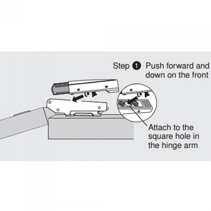 Φρένο 973A0500.01 κουμπωτό μόνο για μεντεσέ BLUM 16mm