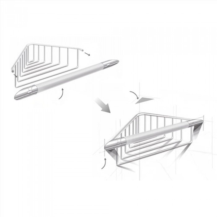 Γωνιακή λαβή με σπογγοθήκη-μπουκαλοθήκη Langberger 2772155