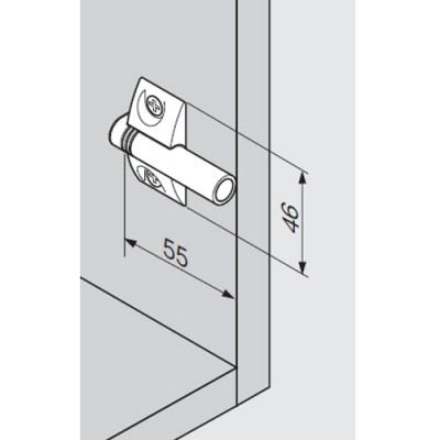 Αντάπτορας σταυρός 970.1501 για το φρένο BLUM