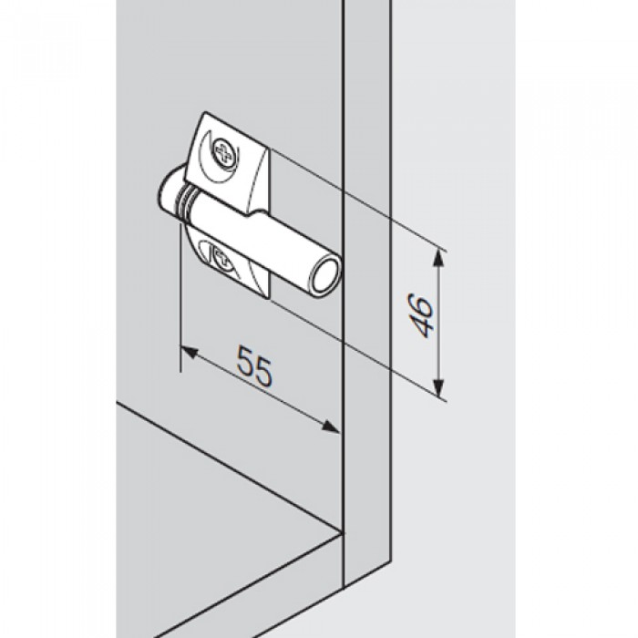 Αντάπτορας σταυρός 970.1501 για το φρένο BLUM