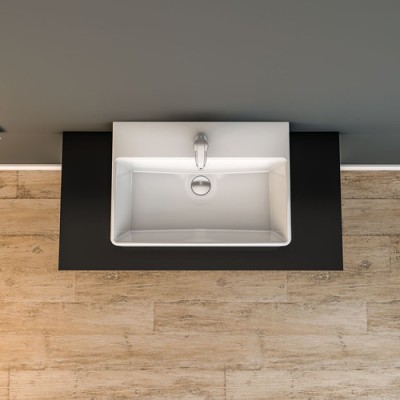 Νιπτήρας μπάνιου Serel Tetra 2047-300 60X42 cm 