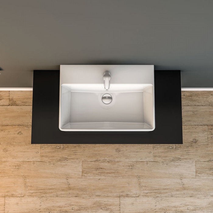 Νιπτήρας μπάνιου Serel Tetra 2047-300 - 60X42 cm