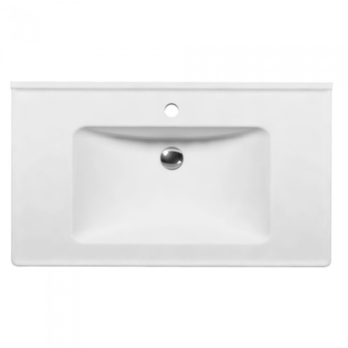 Νιπτήρας μπάνιου Slim 80x46 (1 Οπή) Serel White 3035-300