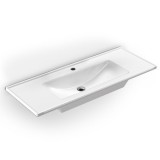 Νιπτήρας μπάνιου Slim 120x46 (1 Οπή) Serel White 3039-300