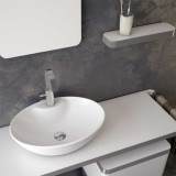 Νιπτήρας μπάνιου 55x41cm Λευκό Serel CH34-300