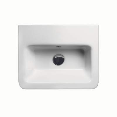 Νιπτήρας City 50x40 (1 Οπή) Bianco Ceramica White MCITY83-300