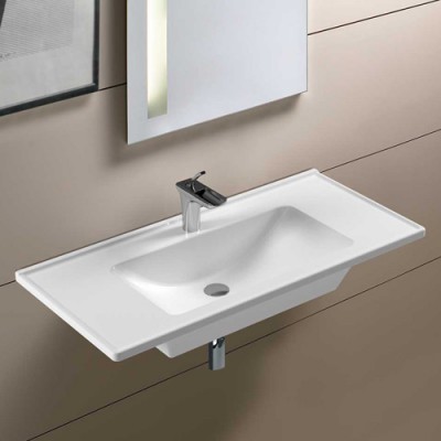 Νιπτήρας Slim 100x46 (1 Οπή) Serel White 3037-300