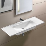 Νιπτήρας μπάνιου Slim 120x46 (1 Οπή) Serel White 3039-300